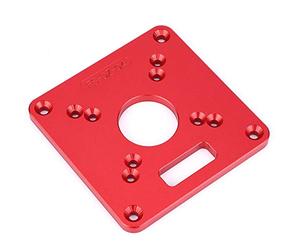 Plaque D'insertion pour Table de Défonceuse à Graver 120x120mm | Aluminium anodisé, s\'adapte à plusieurs routeurs, trous centraux faciles à aligner