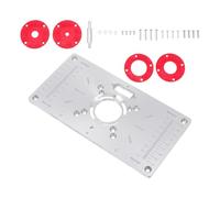 Plaque D'insertion pour Table de Défonceuse, Alliage Aluminium Rouge