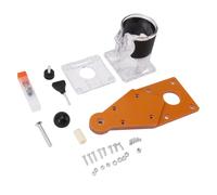 Plaque d'Insertion Pour Table de Défonceuse en Alliage d'Aluminium, Plaque Basculante Précise, 8,3 x 10,5 cm - Haute Durabilité, Perçage Précis, Idéal pour Décoration et Menuiser