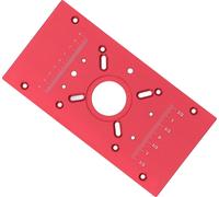 Plaque d'insertion pour table de toupie en alliage d'aluminium Système de levage Base Board Accessory for Woodworking Rouge