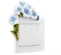Plaque d'interrupteur 3D en résine florale conçue pour les prises électriques ajoutant une touche artistique à n'importe quelle pièce (C)