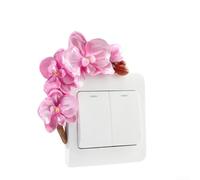 Plaque d'interrupteur 3D en résine florale conçue pour les prises électriques ajoutant une touche artistique à n'importe quelle pièce (E)