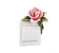 Plaque d'interrupteur 3D en résine florale conçue pour prise électrique ajoutant une touche artistique à n'importe quelle pièce (G)