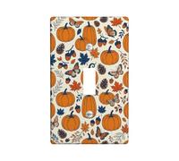 Plaque d'interrupteur à bascule motif citrouilles d'automne