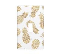 Plaque d'interrupteur à bascule simple avec impression d'arrière-plan d'ananas doré