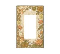 Plaque d'interrupteur à bascule simple en plastique beige de taille standard pour la maison, le salon, la chambre à coucher, la salle de bain