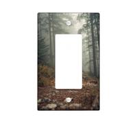 Plaque d'interrupteur à motif floral de chien, motif floral beige doux pour décoration d'intérieur, plaques murales en thermoplastique, taille standard simple à bascule