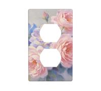 Plaque d'interrupteur en polycarbonate incassable - 1 interrupteur sans vis - Couleur pastel - Pour la maison et le bureau