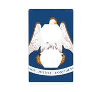 Plaque d'interrupteur en polycarbonate incassable avec drapeau de l'État de la Louisiane - Plaque murale sans vis pour la maison et le bureau