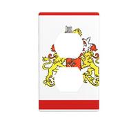 Plaque d'interrupteur en polycarbonate incassable avec drapeau du Sénat de Brême - Plaque murale sans vis pour la maison et le bureau