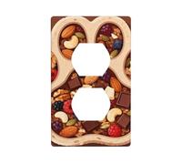 Plaque d'interrupteur en polycarbonate incassable avec patte d'ours mignonne - 1 plaque murale sans vis pour la maison et le bureau