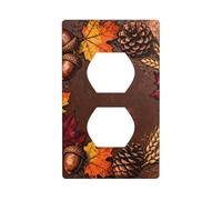 Plaque d'interrupteur en polycarbonate incassable pour couronne d'automne - Plaque murale sans vis pour la maison et le bureau