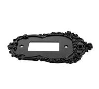 Plaque d'Interrupteur Gothique Noire, Décor Baroque vintage | Plastique Texturé, Surface Résistante aux Rayures, Protection, pour Salons de Lecture et Boutiques