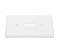 Plaque D'interrupteur Mural Américaine Simple Blanche en PC 118 | Surface Lisse Résistante à Poussière, Bords Arrondis, Nettoyage Facile, Remplacement Rapide pour Boîtier Mural