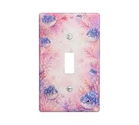 Plaque d'interrupteur mural simple en plastique de taille standard pour interrupteur mural - Décoration pour maison, salon, chambre à coucher, salle de bain (simple)
