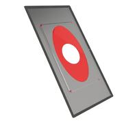 Plaque distance de sécurité étanche avec joint 41°- 55° - TEC-DW-Standard 300mm