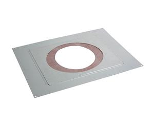 Plaque distance de sécurité étanche rampant pour conduit PGI Poujoulat (Diamètre au choix)