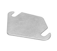 Plaque d'obturation EGR, Blanking Plate Blanking Gasket Kit de Plaque d'Obturation de Valve Plaque de Soupage en Acier Inoxydable Kit de Plaques D'obturation de Soupape avec Joint(Sans trou)