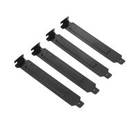 Plaque D'obturation Pci Acier Inoxydable, pour Boîtier D'ordinateur Noir | Lot de 20 Pièces, Profil Standard Complet, Finition Soignée, Structure Solide et Nettoyage Facile