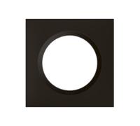 Plaque Dooxie - 1 poste - carré - noir velours LEGRAND
