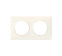 Plaque Dooxie - 2 postes - carré - blanc LEGRAND