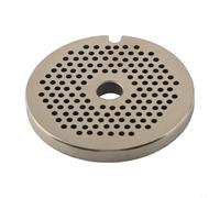 Plaque d'orifice n°5 en acier inoxydable - Disque perforé de 2 mm pour hachoir à viande - Pièce de rechange de qualité alimentaire pour broyer la viande, le poisson et les légumes - Accessoire argenté