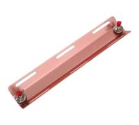 Plaque Dorsale Aluminium Mat 31x6.5cm Anti-Reflet | Acier et alu, résistance technique, finition mate, 31x6.5x2cm, incluses(Rose Gold)
