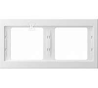 Plaque double horizontale blanc neige K.1 13637009