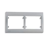 Plaque Double Horizontale Silver Delta IRIS