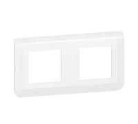 Plaque double - LEGRAND - Mosaic - Horizontale - Blanc - 2 postes