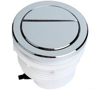 Plaque double poussoir pour chasse d'eau 72-80 mm (chromé) | Plastique ABS de haute qualité, résistance moulée par injection, finition peinte par pulvérisation, résiste à l'usure et à la