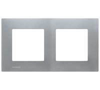 Siemens Plaque double DELTA VIVA Silver