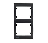 Plaque Double Verticale Anthracite Delta IRIS