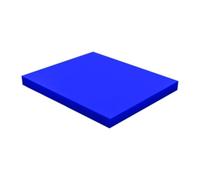 Plaque dure Feuille de polyéthylène bleu/vert/noir, panneau rectangulaire en plastique jaune/rouge for plaque PE/UPE/HDPE DIY 1 pièce(Blue,100 * 200 * 5MM)