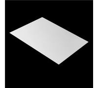 Plaque dure Panneau rectangulaire en plastique PP 210 mm x 297, feuille de polypropylène blanc/noir givré, 1 pièce(White,1.0x210x297mm)