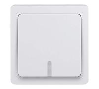 Plaque electrique - Cache Prise - Interrupteur pour prise - Prise interrupteur - Cache prise electrique - plaque plastique - Prise avec interrupteur - Gamme Blok - Bouton Poussoir Lumineux/Temoin