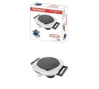 Plaque électrique chauffante 1 Foyer 1500 W Protection contre la surchauffe Blanche