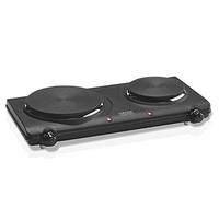 Plaque Électrique Haeger Double Disc Noir 2 Feux à gaz 2250W