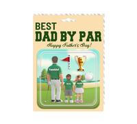 Plaque en acrylique personnalisée « Best Dad By Par Golf » - Plaque en acrylique - Inscription « Happy Father's Day » - Cadeau d'anniversaire pour papa, papa, amateur de golf (golf)