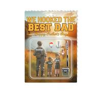 Plaque en acrylique personnalisée « We Hooked The Best Dad Fishing », plaque en acrylique personnalisée, panneau « Happy Father's Day », cadeau d'anniversaire pour papa amateur de pêche (Go Fishing)