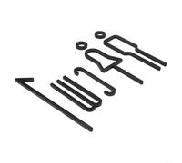 Plaque en acrylique pour porte murale de salle de bain - Longue durée et transparente (D)