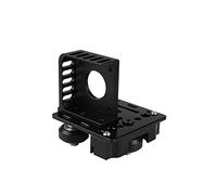 Plaque en Aluminium à glissière pour axe X à Fente en V + Boucle de Ceinture + Roue + Support de Moteur pour extrudeuse Titan Aero 2020 Profile Durable et résistant à l'usure (Couleur : Noir)