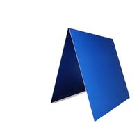 Plaque en aluminium anodisé sablé bleu d'une épaisseur de 0,8/1/1,5/2 mm(200X300X2.0mm 1pcs)