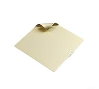 Plaque en aluminium conçue pour une utilisation multi-rôle, y compris les arrangements de service de dessert, les apéritifs et les décorations de table (doré)