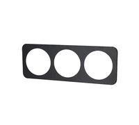 Plaque en aluminium de qualité supérieure en noir élégant, design allemand/français avec 3 clés qui garantissent une utilisation facile et une grande durabilité, idéal pour les environnements modernes