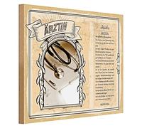 Plaque en bois médecin | La savante polyvalente | Décoration pour pratique | 40 cm x 30 cm