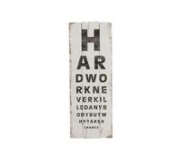 Plaque en bois Oculiste 103.5 cm BLANC G