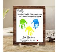 Plaque en bois personnalisable avec inscription « No Matter How Big These Hands Grow, I'll Always Be Your Little Girl »