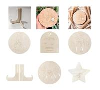 Plaque en bois personnalisable pour souvenir de naissance de bébé pour chérir un moment de famille pour décorer une chambre d'enfant ou un salon