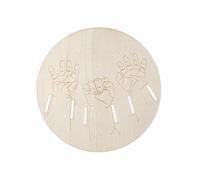 Plaque en bois personnalisable pour souvenir de naissance de bébé pour chérir un moment familial pour chambre d'enfant ou salon
